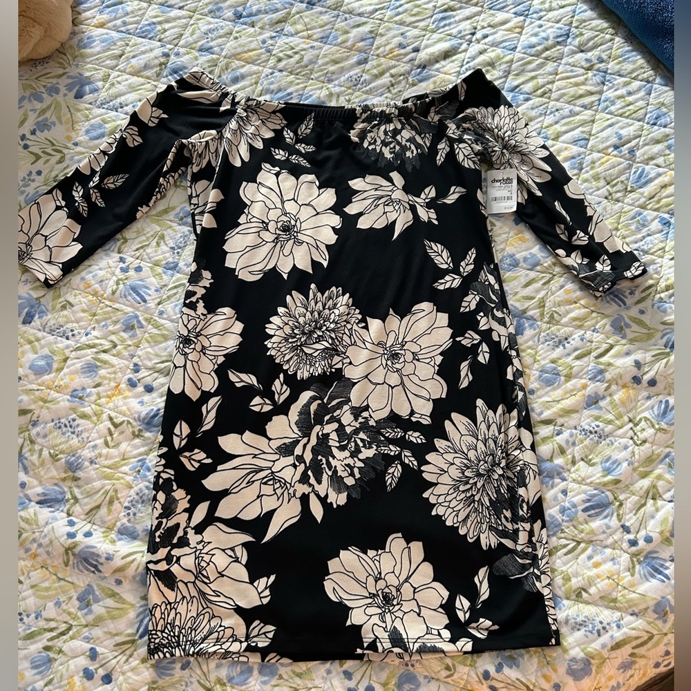 Charlotte Russe, off the shoulder mini dress, size L